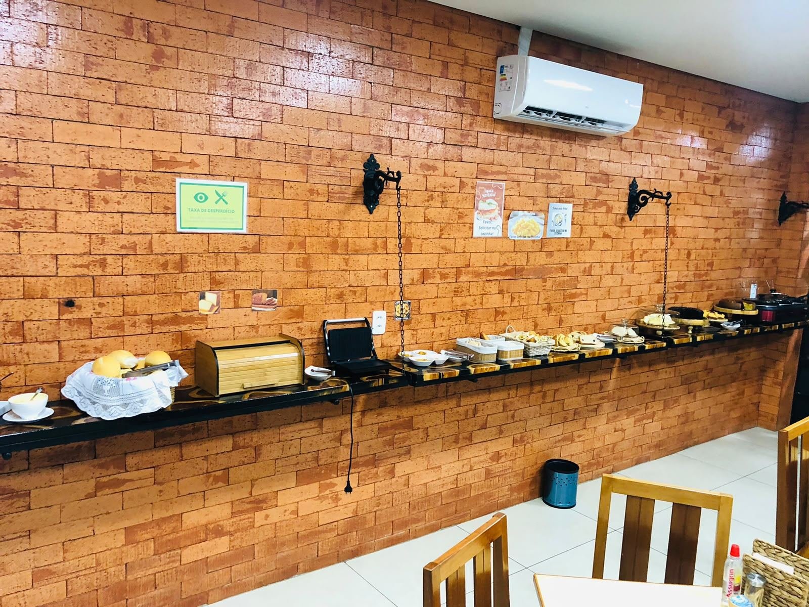 Buffet do café da manhã do Hotel Amazonas